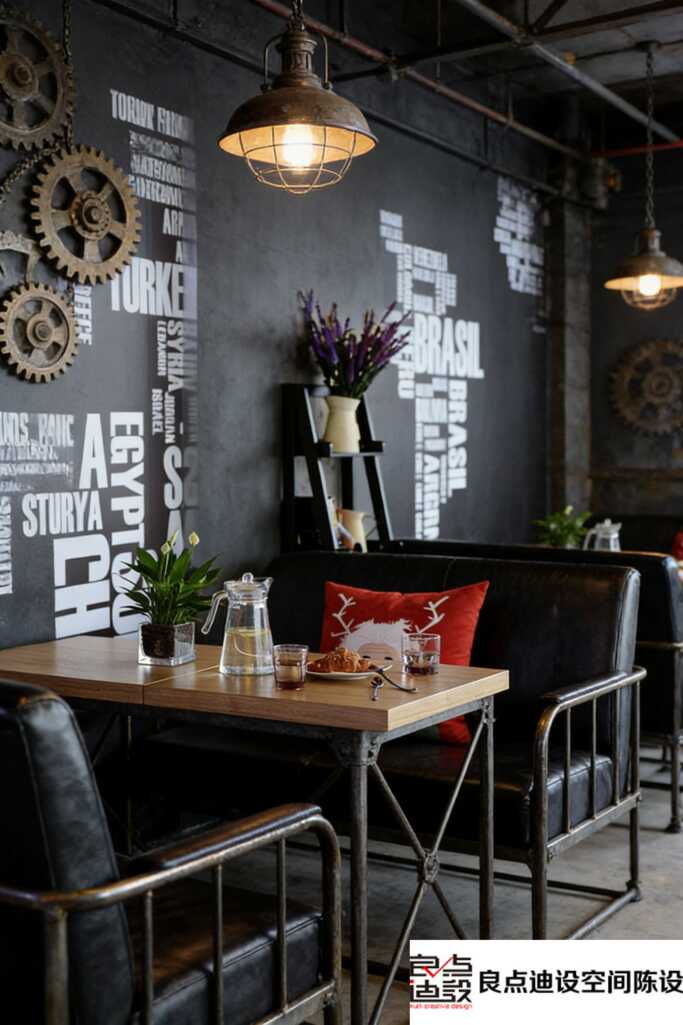 被我挖到了!这家工业风咖啡店的装修软装设计，直接抄作业!